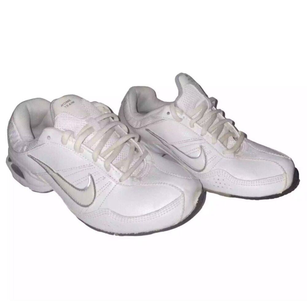 WOMENS NIKE AIR FLIGHT WHITE SILVER TRAINING SNEAKERS SHOES 7.5 Rare Vintage